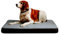 Maxtin Hundebett, extra groß, 110 x 75 x 10 cm, orthopädische Matratze für große Hunde, mit viskoelastischem Schaumstoff, wasserabweisender und waschbarer Bezug (Grau, XL)