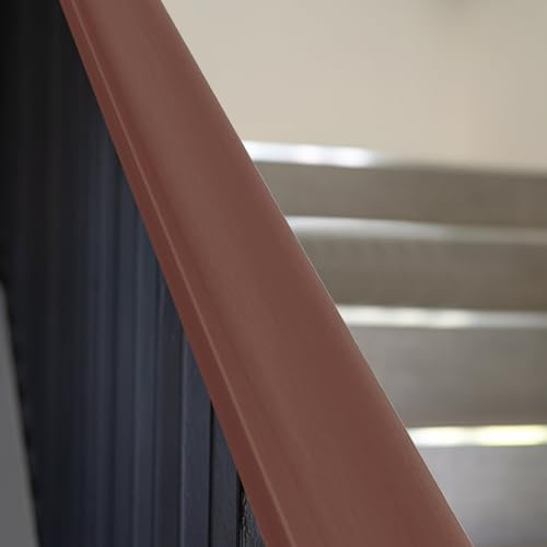PVC Handlauf für Treppen Braun (Beige 2m) Kunststoffhandlauf für Geländer und Fußleisten Küche
