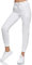 Smith & Solo Jogginghose Damen – Sporthose Frauen Baumwolle| Sweatpants Slim Fit Freizeithose Lang | Trainingshose Fitness High Waist – Jogger Laufhosen Modern Weiß/XL