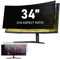 34 Inch Computer Privacy Screen Filter for 21:9 Ultra-Wide Aspect Ratio Widescreen Monitor - Anti Glare Blue Light Filter, Removable Computer Monitor Privacy Shield, Anti-Scratch Screen Protector