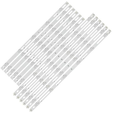 ERAKAFZTTK Kit de 12 LED for téléviseur Fit for Philips 50 50PFT4309 88 50PFH4509 50PFH6550 50PFH4509 88 50PFT4309 12 LE50D6660 80 GJD500611001-X3-L R