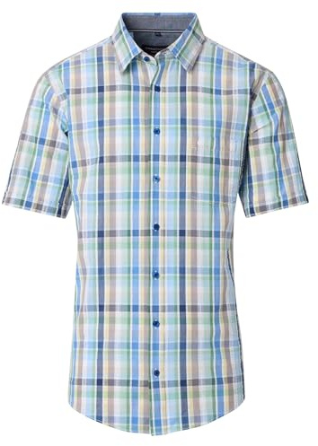 CASAMODA Freizeithemd Kurzarm kariert Casual Fit