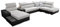 All4All Ecksofa mit Schlaffunktion Ponti 368 cm x 227 cm - Wohnlandschaft U-Form - Schlafsofa mit Bettkasten - XXL Sofa - Groß - Gewebe mit Kunstleder - Linke Seite - Grau/Schwarz - Modern 26