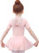Tancefair Ballettkleidung Ballettkleid Mädchen Balletttrikot Kurzarm Langarm Ballettanzug Tanzkleid Tanzbody mit Chiffon Rock Tütü