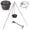 Petromax Feuertopf (Dutch Oven) ft9 Set mit Dreibein Deckelheber und Untersetzer