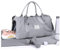 HYC00 Sport Duffel Bag Damen,Handgepäck 45x36x20 für Ryanair Cabin Bags Sporttasche mit Nassfach & Schuhfach Reisetasche Handgepäck Tasche für Easyjet Flugzeug Weekender Bag Schwimmtasche,Grau
