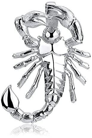Materia Skorpion Anhänger Silber 925 mit Kette 40cm rhodiniert KA-370-K27-40cm