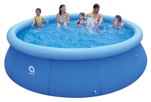 RAPTAVIS Piscina gonfiabile da 3,7 m x 91,4 cm, per esterni, fuori terra, rotonda, ad anello, per bambini o adulti, cortile e famiglia