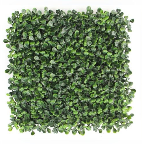 HANGKAI 48 unidades de paredes de plantas artificiales, 25 x 25 cm, placas de setos artificiales, decoración de plantas artificiales, pared de plantas