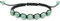 Bracciale in perle di pietra naturale per donne – 1 pezzo di pietre vere, bracciale regolabile in corda intrecciata, ideale come regalo di compleanno e anniversario, Pietra
