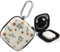 Bavane Earbud Case,Headphone Organizer Earbud Storage Bag, Hard EVA Shockproof Cover Carrying Case with Carabiner Clip Compatible with AirPods 4 Pro 2nd /3/2/1 Bose Galaxy Buds (Small Flower)