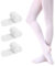 Soudittur Ballett Strumpfhose für Mädchen und Damen mit Fuß Ultra-Stretch, 3 Paar Weiß, Gr.- L (140-165 cm)