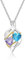 Lam Hub Fong Personalisierte Sterling Silber Halsketten 2 Birthstones und Gravierte Name Damen Anhänger Halskette Valentinstag, Muttertag für Freundin, Liebhaber, Frau, Mutter Geschenk Halsketten