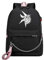 WANHONGYUE Monster Hunter MH Leuchtend Backpack Student Büchertasche Mädchen Schultasche 15,6-Zoll-Laptop-Rucksack für Anime-Liebhaber Black / 1