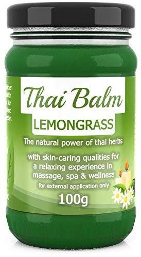 Wang Prom Naturals Baume thaïlandais aux herbes aromatiques (Lemongrass, 100g)
