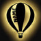 Namofactur Heißluftballon Deko Wand-Lampe Geschenke Kinderzimmer Wohnzimmer mit Namen I Batteriebetrieben