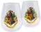 Paladone Hogwarts PP9296HP - Set di 2 bicchieri da vino Harry Potter, 450 ml