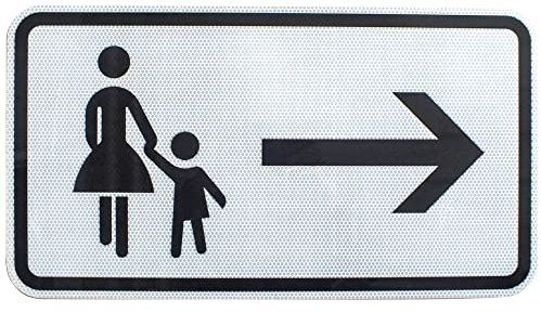 Original Verkehrszeichen RA2 Nr. 1000-22 Fußgänger Gehweg rechts gegenüber benutzen 330 x 600 mm StVO RSA-21 RAL Straßenschild Baustellenschild Verkehrszeichen Verkehrsschilder Schild Schilder