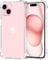 KP TECHNOLOGY Case for iPhone 15, iPhone 15 Case With Reinforced Corners, Drop Protection Soft TPU Bumper Phone Case for iPhone 15 (Clear)