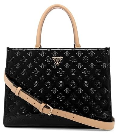 GUESS Arnela Girlfriend Tote, Schwarzes Logo, Einheitsgröße