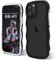 ORDA Cute Wave Frame Curly iPhone 11 Pro Max Case - Shockproof, Hard PC, 6.5 inches, Black
