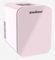 Enventor Mini Fridge 4 Litre/ 6 Can, AC+12V DC Power, Portable Cooler & Warmer for Bedrooms, Home, Car, Travel/Skincare, Cosmetics/Fruit and Drinks, Pink