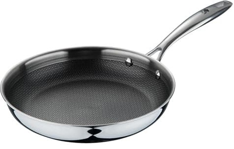 MasterPRO padella 24x4,7cm multistrato in acciaio antiaderente per induzione con manico ergonomico Hi-Tech3