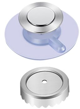 UTHCLO Nagelfreier Magnet Seifenhalter aus Edelstahl und Pp mit Elegante Wandmontage für Bad und Küche Lufttrocknendes Design ohne Bohren Modernes Badezimmer Zubehör