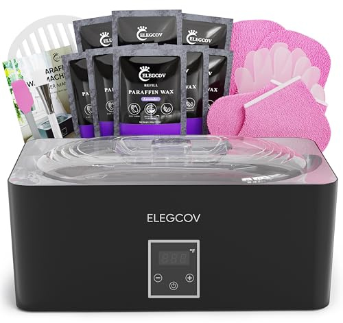 ELEGCOV Paraffin Wax Machine for Hand and Feet-4000ml Paraffin Wax Bath Kit