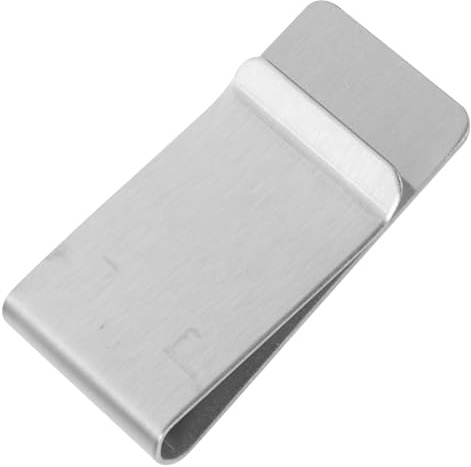 Clip Dinero Acero Inoxidable Hombre, Portatarjetas Minimalista | Diseño Elegante y Delgado, Cabe en Bolsillo Delantero, Resistente, Adecuado para Tarjetas de Crédito
