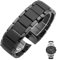 W-L Uhrenarmband Keramik Armband Strap Armband Armbanduhr Band 22mm 24mm Schmetterlings-Gürtel mit Schnalle (Band Width : 22mm)