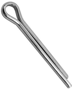 1 Sicherungs Splinte Stecksplint DIN94 Federstecker Edelstahl V4A Sicherungsklammer Sicherungsstift, Größe:3mm x 40mm