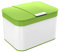 Ibergrif - Kitchen Countertop Bin with Lid, Hygienic Waste Disposal Caddy, Plastic, 4.3 litres (25 x 18,8 x 17 cm) White