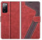 MOBESV Hülle für Samsung Galaxy S20 FE Handyhülle, Lederhülle mit Kartenfach, Klapphülle mit Ständer, Flip Case Handytasche Schutzhülle, Modisch Rot