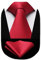 HISDERN Herren Rot Krawatten Hochzeit Taschentuch Klassische Elegant Gestreift Formell Krawatte & Einstecktuch Für Party Festival Dating