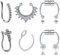 JFORYOU Fake Nasenpiercing Magnetische Fake Septum Nasenring Fake Ohr Helix Cartilage Ring