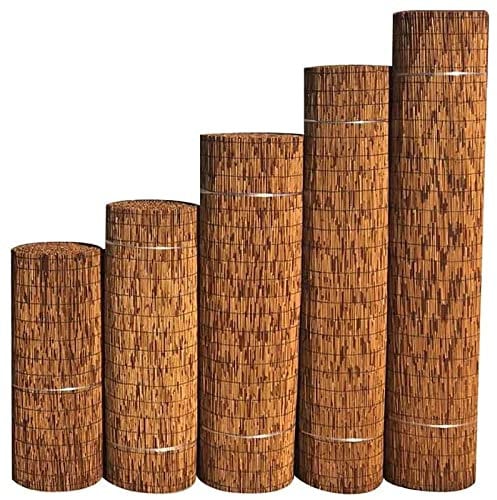 Natürlicher, umweltfreundlicher Schilfzaun, Zaun, dekoratives Rollo, Gartenzaun, Sichtschutzzaun, Schilfzaunrolle, für Hinterhof, Terrasse, Garten (Size : 110cmx1000cm(3.6ftx33ft))