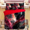 Tokyo Ghoul Kaneki Ken Anime Bettwäsche-Sets Cartoon 3D-gedrucktes Polyestergewebe 1 Bettbezug + 2 Kissenbezüge (keine Bettdecke)