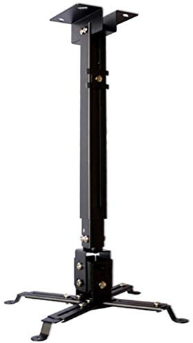 SUNESA Support projecteur Stand de projecteur Domestique, Stand de projecteur Universel Support de projecteur de plafonds de Plafond réglable télescopique, Noir Support videoprojecteur