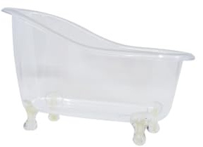 Deko Badewanne Kunststoff transparent zum Befüllen 26x13,7x15,5cm