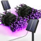 SOLARBABY Solar Christmas Lights Outdoor, 20M 200LED 8 Modes Purple LED Fairy Lights, IP65 Waterproof, Perfect for Garden, Yard, Xmas Tree, Christmas Decoration, 2 Pack