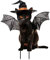 Hühnchen Schwarze Katze Halloween Dekoration, Halloween Dekor Außenhof Schilder, Hofschilder Pfähle Gartendeko für Hof, Rasen, Garten, Halloween Outdoor Partys Deko (C)