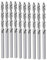 FADGOOD Juego De Puntas De Taladro En Espiral HSS, 10 Uds. Para Herramienta Rotativa Dremel, Mini Juego De Brocas De Mango Recto, Herramientas Manuales,10 Uds 3,2mm