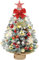 YSWOVUO Mini Weihnachtsbaum mit Beleuchtung LED, 60cm Kleiner Weihnachtsbaum mit Weißem Schnee und Baumspitze Stern, Tisch Weihnachtsbaum für Home Office Esstisch Desktop