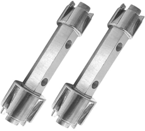 HOUDERCO 2pcs Aluminium Alloy Bathtub Drain Wrench Compact Lightweight Socket Wrench for Shower Sink Drain Removal