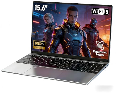 CHIFUYOU Gaming Laptop 15.6 inch 16GB RAM 1TB SSD R-5 7430U up to 4.3GHz, 1920x1080P, backlit keyboard, 6000mAh battery,Type-C port