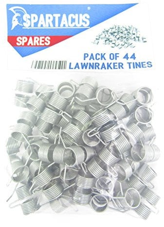 Spartacus 44 x Replacement Lawn Raker Scarifier Tines Tynes For Qualcast Petrol 43 Cassette