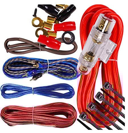 Complete 1500W Gravity 8 Gauge Amplifier Installation Wiring Kit Amp PK3 8 Ga Red - for Installer and DIY Hobbyist - Perfect for Car/Truck/Motorcycle/RV/ATV