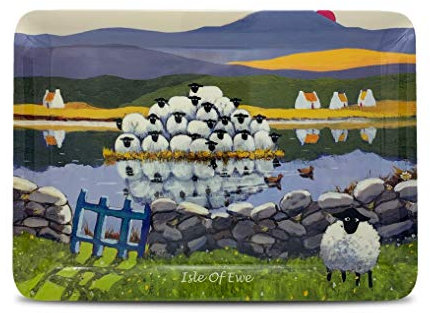 Isle of Ewe Melamine Tray by Thomas Joseph - Sheep Gift