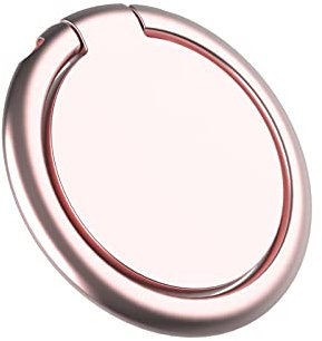 Creols® Premium Handy Ring Smartphone Halter, Fingerhalter, Halterung für alle Mobiltelefone, aus Metall, Creols-018 (Rose-Gold)